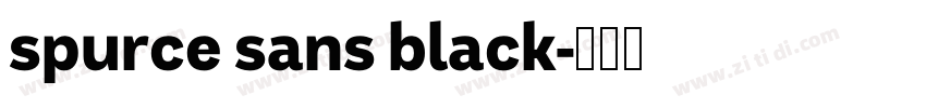 spurce sans black字体转换